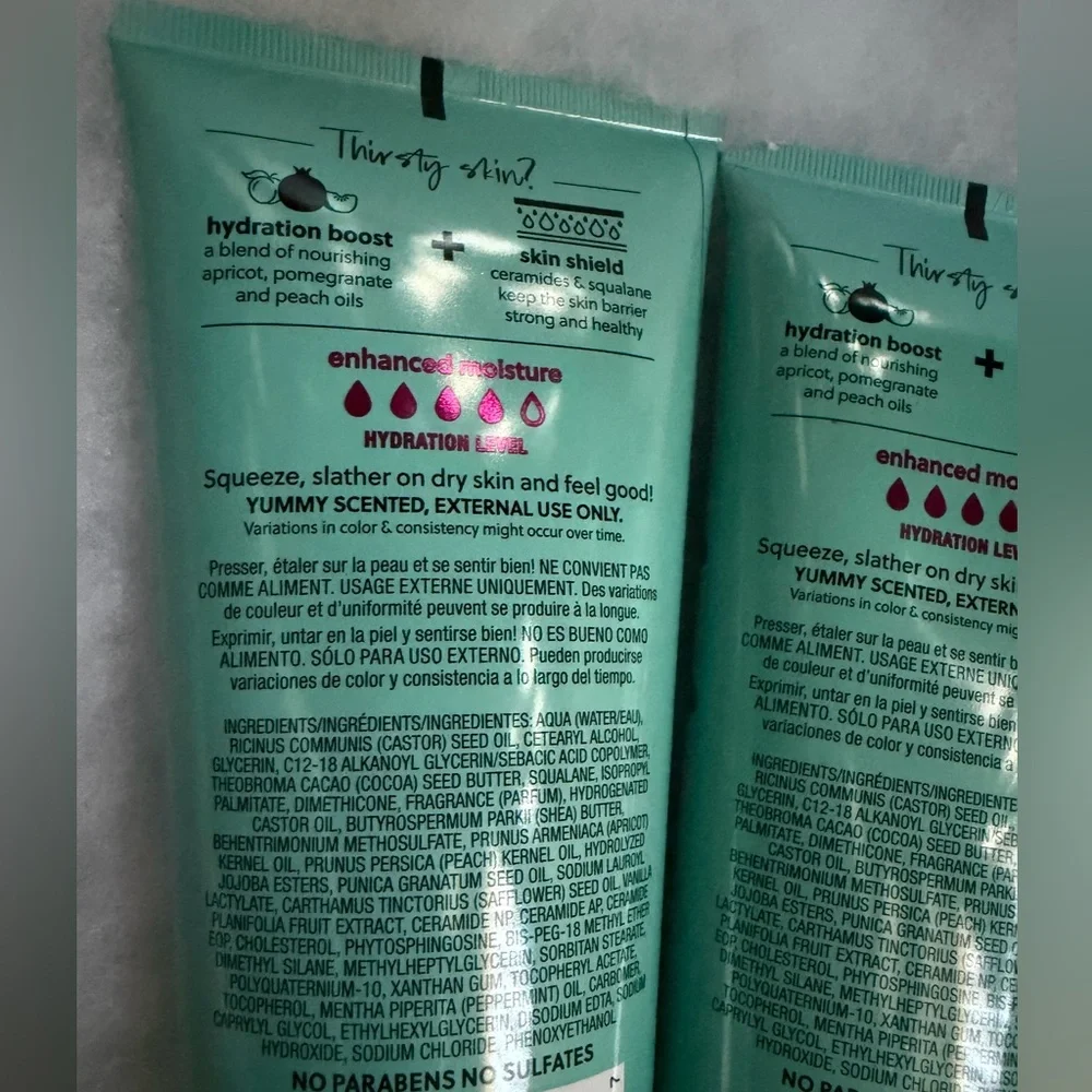 Tree Hut Peppermint Pearl Moisturizing Body Lotion set of 2 full size